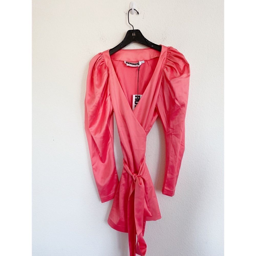 Rotate Number 31 satin Mini wrap Dress - Picture 10 of 12